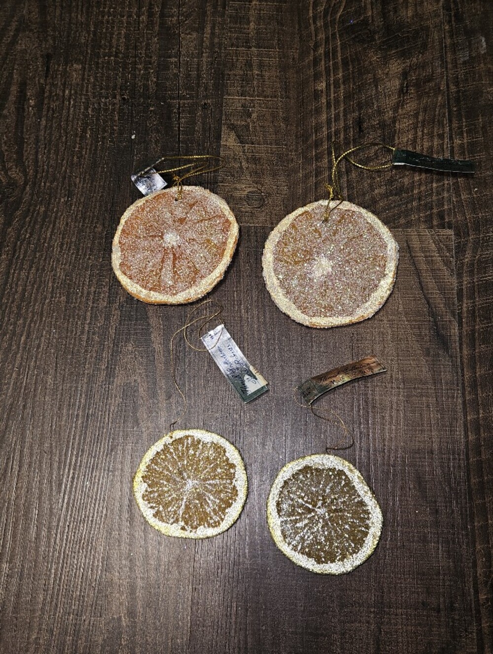 Mark Roberts Frosted Citrus Ornaments